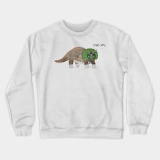 Triceratortie Dinosaur Kitty Crewneck Sweatshirt